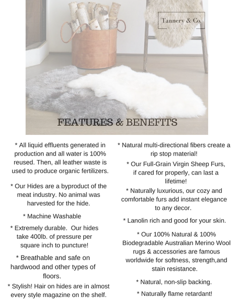 Single Virgin Australian Sheep Fur VSF1P R