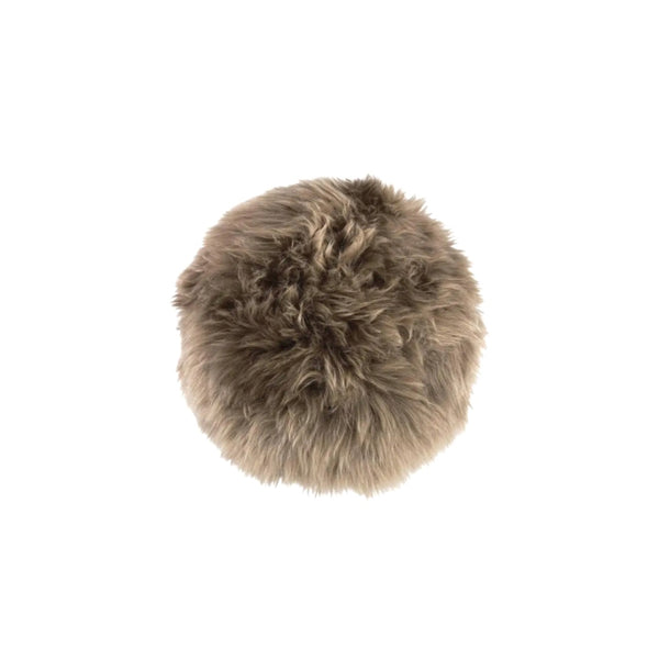 Virgin Australian Sheep Fur 16” Round Pillow VSF16DPLS R
