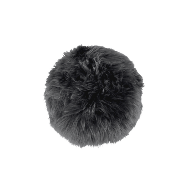 Virgin Australian Sheep Fur 16” Round Pillow VSF16DPLS R