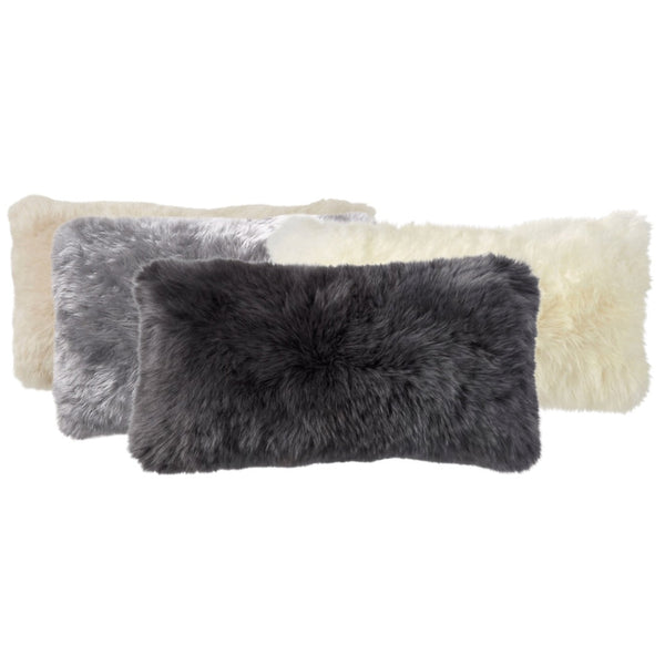 Virgin Australian Sheep Fur 12”x20” Lumbar Pillow VSF1220PLS R