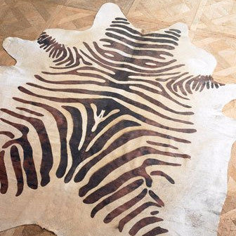 Brown Zebra Premium Brazilian Cowhide, XL CH37S R